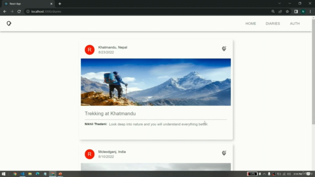 MERN Stack Advanced Travel Diaries Blog Project (2022) - Screenshot_04