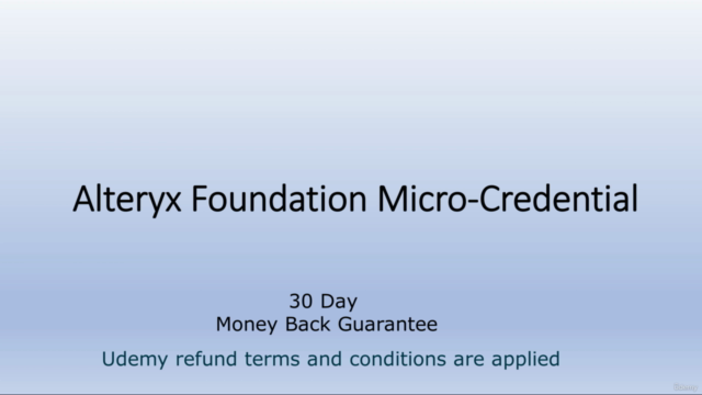 Alteryx Foundation Micro Credential Exam Preparation-2024 - Screenshot_01