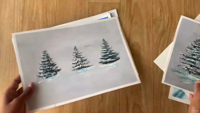 How To Paint Snowy Pine Trees - Acrylic Masterclass - Screenshot_03