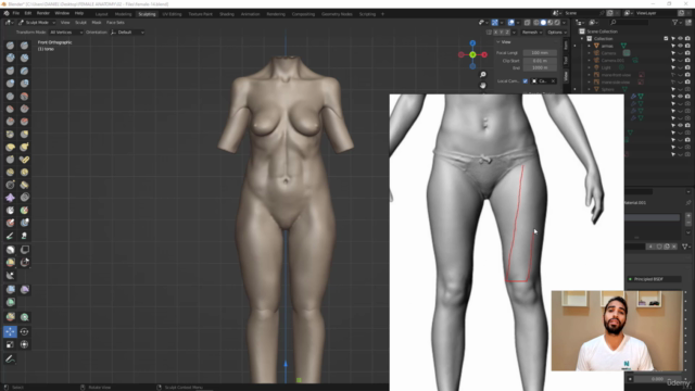 Female Anatomy Sculpting in Blender Course - Screenshot_02