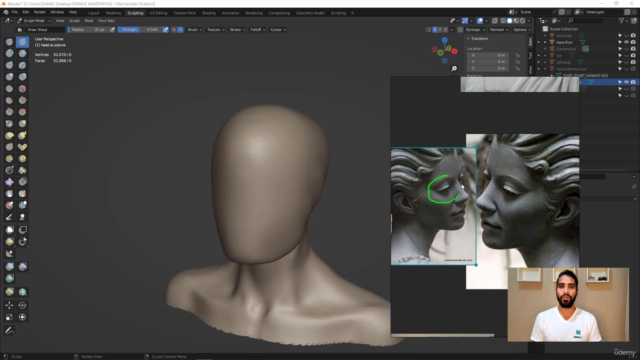 Female Anatomy Sculpting in Blender Course - Screenshot_03