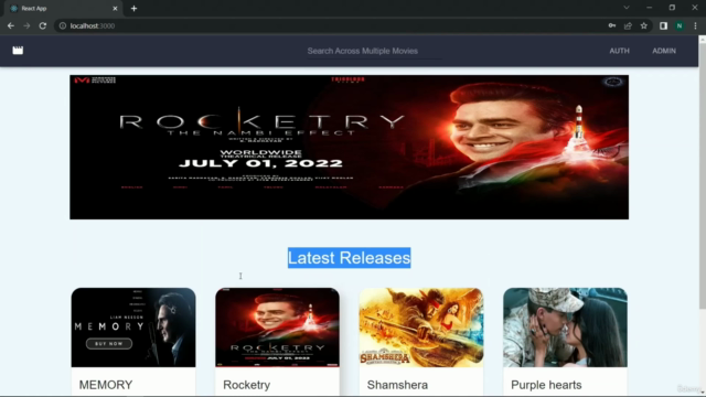 MERN Stack Advanced Project: A Movie Booking System (2023) - Screenshot_01