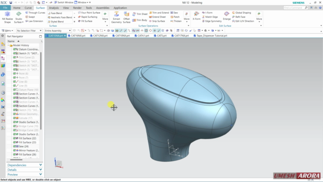 Siemens NX  Tutorial Approach (Surface, Solid & Curve) - Screenshot_02