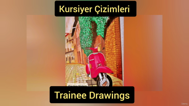 ( Oil Pastel Course)  yağlı pastel ile gerçekçi çizimler - Screenshot_02