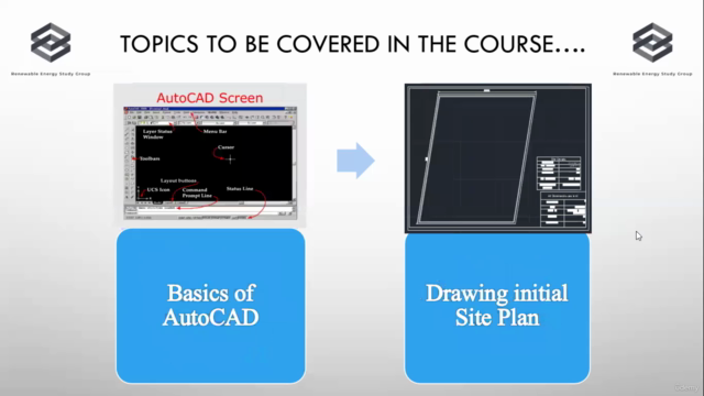 Design of Solar Plant Circuit Diagram & Site Plan in AutoCAD - Screenshot_01