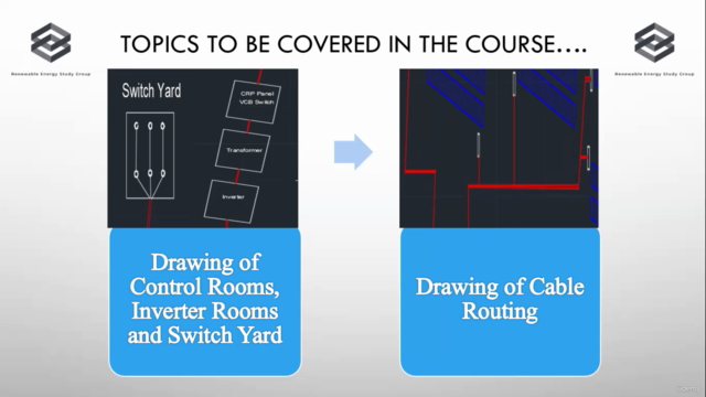 Design of Solar Plant Circuit Diagram & Site Plan in AutoCAD - Screenshot_02