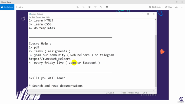 Complete Front-End In Arabic 2023 ( Level 1 : HTML5 & CSS3 ) - Screenshot_03