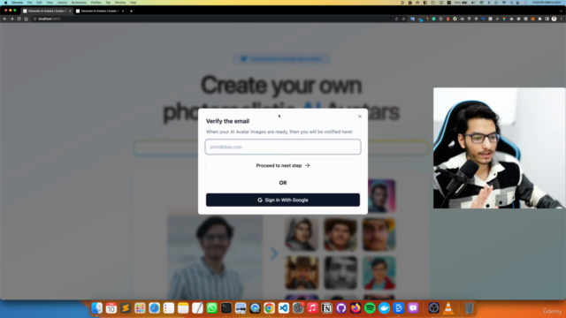 Build AI Avatar generation Web App using NextJs - Screenshot_01