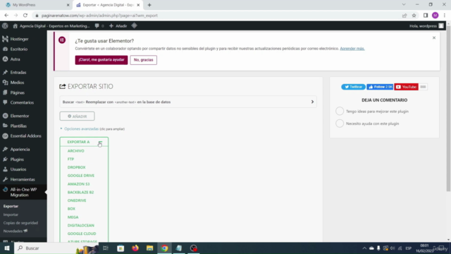 Migra un Sitio Web de WordPress a otro Dominio o Hosting - Screenshot_01