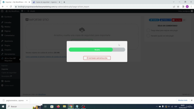 Migra un Sitio Web de WordPress a otro Dominio o Hosting - Screenshot_02