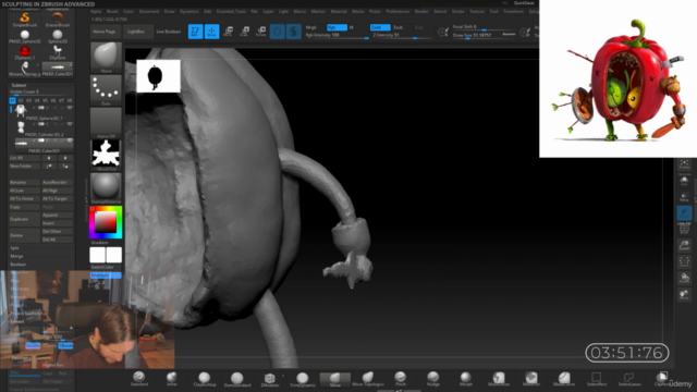 Sculpting in Zbrush- level up your sculpting! - Screenshot_03