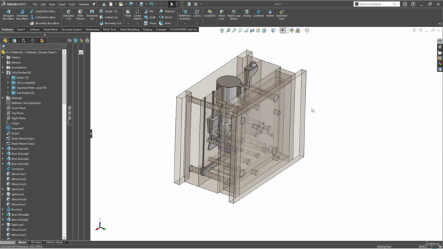 Aluminum casting and mold design using SolidWorks software. - Screenshot_03