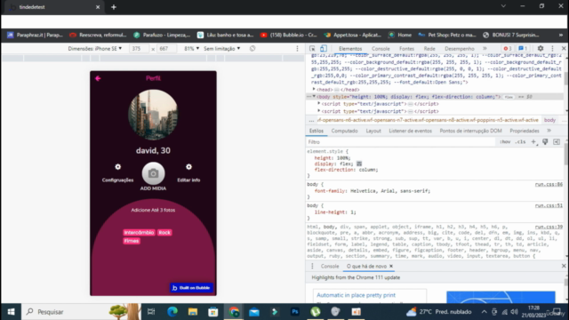 Clonando o Tinder no Bubble - No code - Screenshot_03