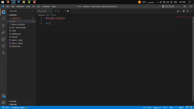C For Beginners In Arabic 2023 - Screenshot_03