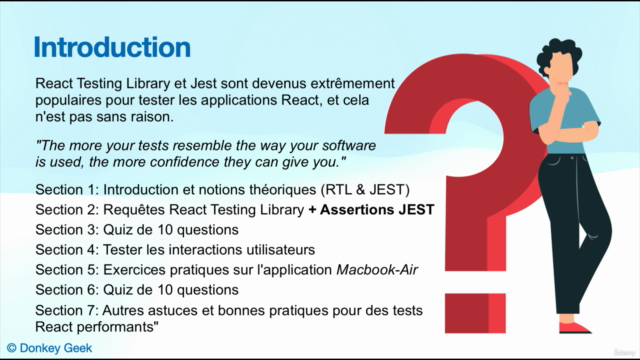 Maîtrisez les Tests REACT.js avec RTL et JEST (2024 - FR) - Screenshot_03
