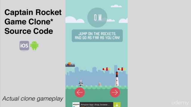 Publish Captain Rocket* iPhone game under 2 hours, Unity 5 - Screenshot_01