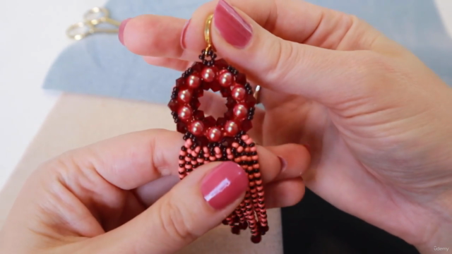 Learn How To Create Fashionable Fringe Earrings With Pearls - Screenshot_03