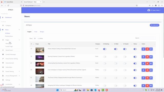 Laravel - Build News Portal and Magazine Website (2024) - Screenshot_03