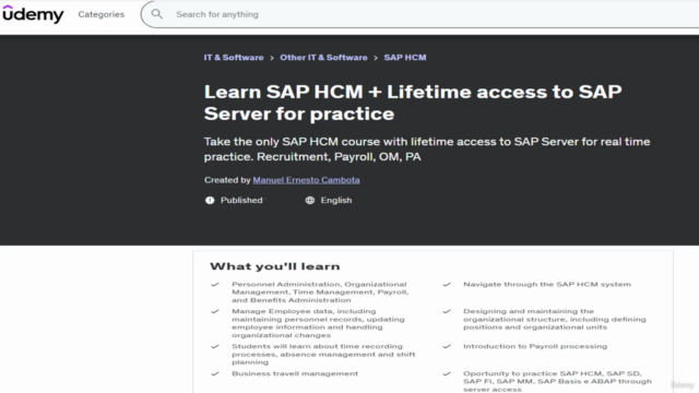 Learn SAP HCM + Lifetime access to SAP Server for practice - Screenshot_04