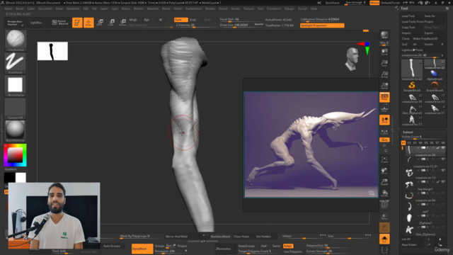 Learn to Sculpt Creatures in Zbrush for Beginners - Screenshot_02