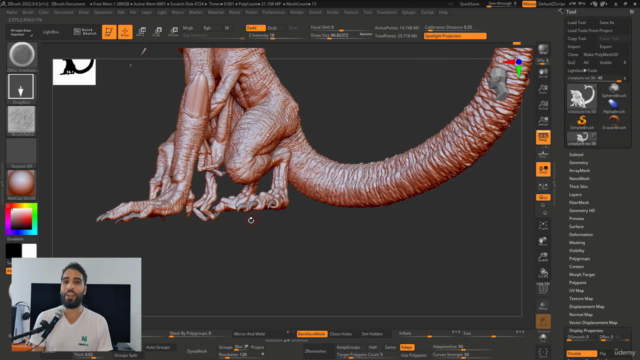 Learn to Sculpt Creatures in Zbrush for Beginners - Screenshot_03