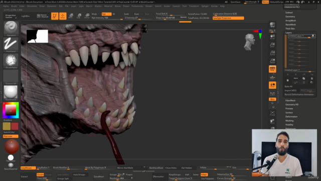 Learn to Sculpt Creatures in Zbrush for Beginners - Screenshot_04