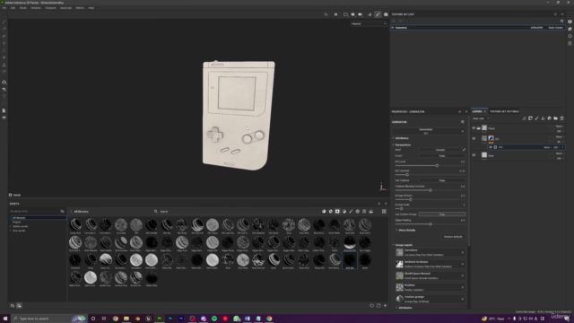 Creating a Nintendo GameBoy in Blender and Substance Painter - Screenshot_03