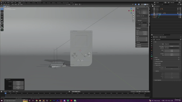 Creating a Nintendo GameBoy in Blender and Substance Painter - Screenshot_04