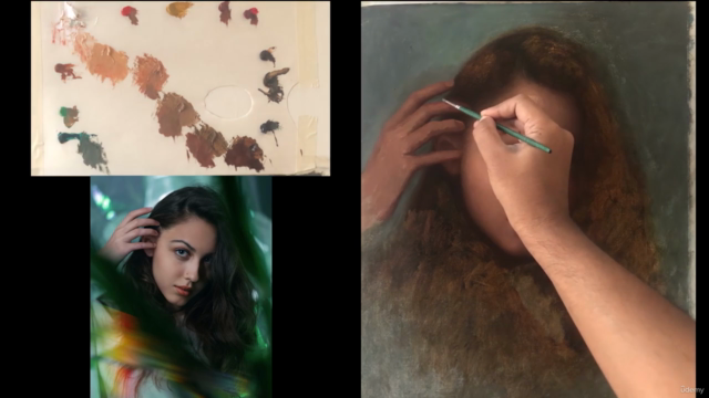 Portrait Painting of Gorgeous Girl in oil colour Series 5 - Screenshot_04