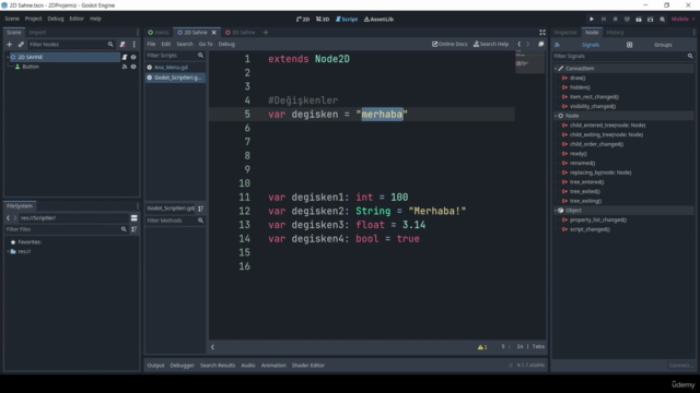 Godot 4 ile Oyun Geliştirmeyi Öğren - Screenshot_01