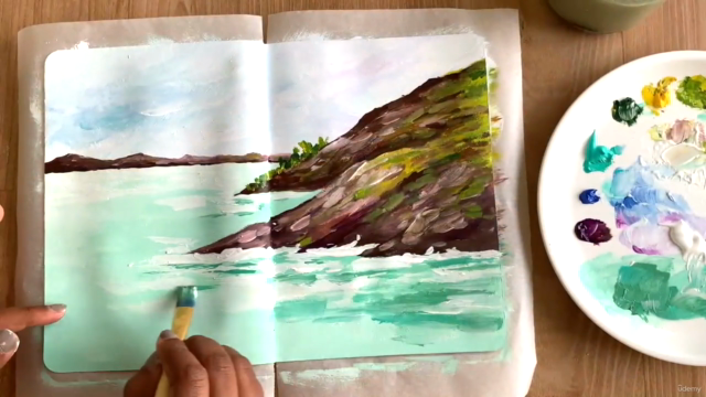 9 Days of Sketchbook Landscapes Acrylic Painting - Screenshot_04