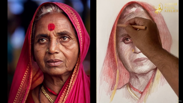 Master The Portrait Drawing Using Colour Pencils Series-3 - Screenshot_01