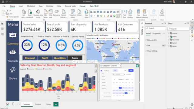 Power BI Advanced Projects in Arabic مشاريع باور بي أي - Screenshot_01
