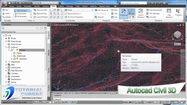 Cursos Autocad Civil 3D 2013 Projetos Ambientais - Screenshot_02