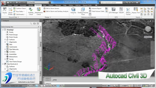 Cursos Autocad Civil 3D 2013 Projetos Ambientais - Screenshot_04
