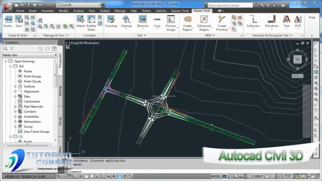 Cursos Autocad Civil 3D 2013 Modelagem de Corredores - Screenshot_03