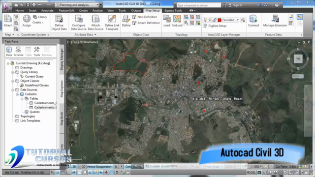 Curso Autocad Civil 3D 2013 Ferramentas para Mapas - Screenshot_03