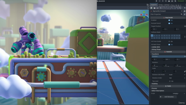 Make a 2.5D game with Godot 4 | 2D gameplay with 3D assets - Screenshot_02