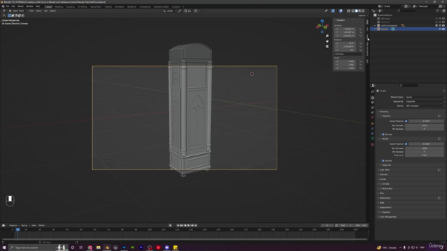 Creating a Hall Clock in Blender and Substance Painter - Screenshot_04