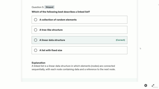 650+ Linked List Interview Questions Practice Test - Screenshot_02