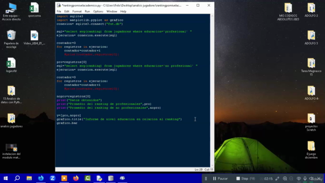 Análisis de datos con Python y SQLite - Screenshot_02