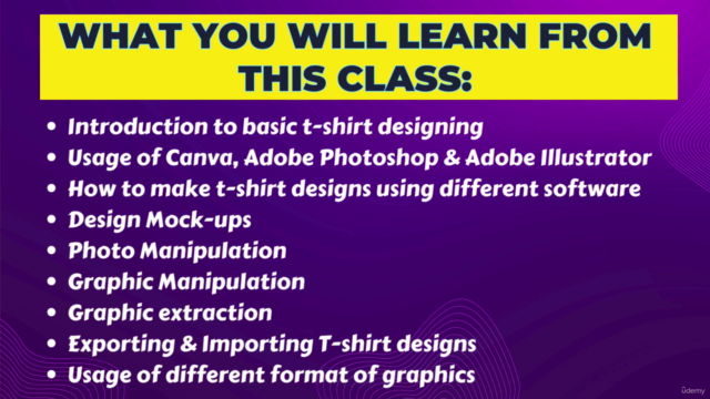 T-Shirt Design Bootcamp: Photoshop, Illustrator & Canva - Screenshot_02