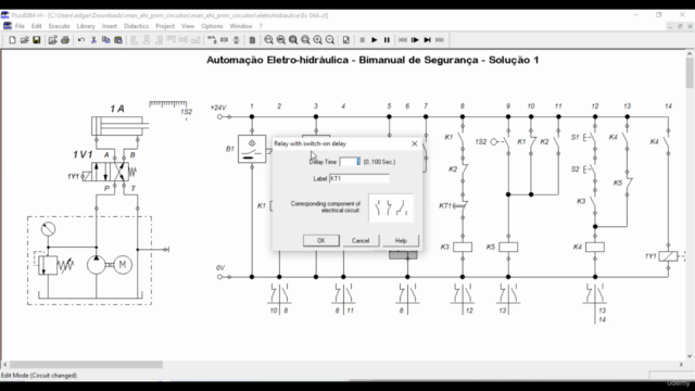 Automação Eletro-hidráulica - Exercícios Resolvidos - Screenshot_03