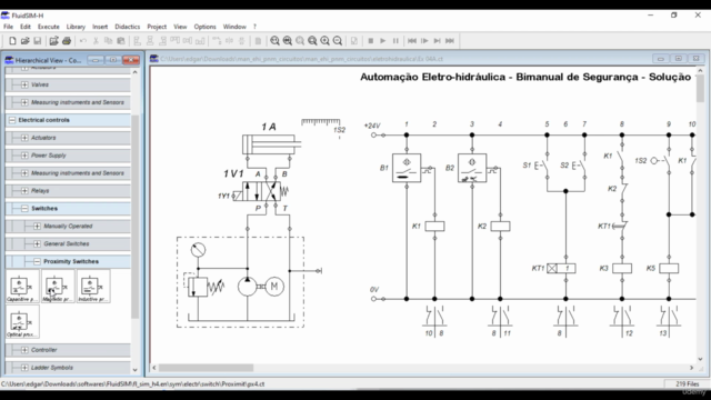 Automação Eletro-hidráulica - Exercícios Resolvidos - Screenshot_04