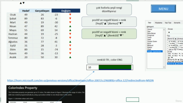 Excel : Özel Biçimlendirme Giriş Eğitimi - Screenshot_03
