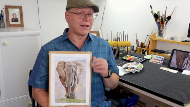 Watercolor Painting Lesson - Realistic Elephant in Detail - Screenshot_04
