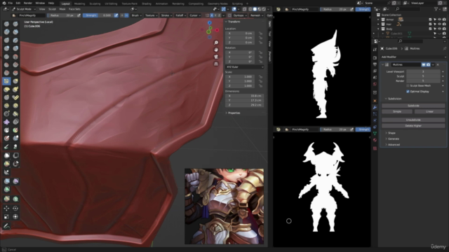 Stylized Knight for Cinematics in Blender - Screenshot_02