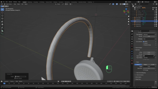 Blender: Creating elegant and realistic headphone - Screenshot_03