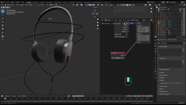 Blender: Creating elegant and realistic headphone - Screenshot_04