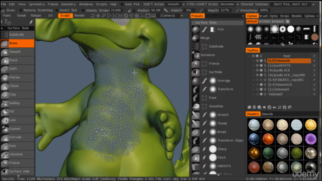 3d Coat Sculpture Modelling, Retopo , UVs and Paint - Screenshot_04